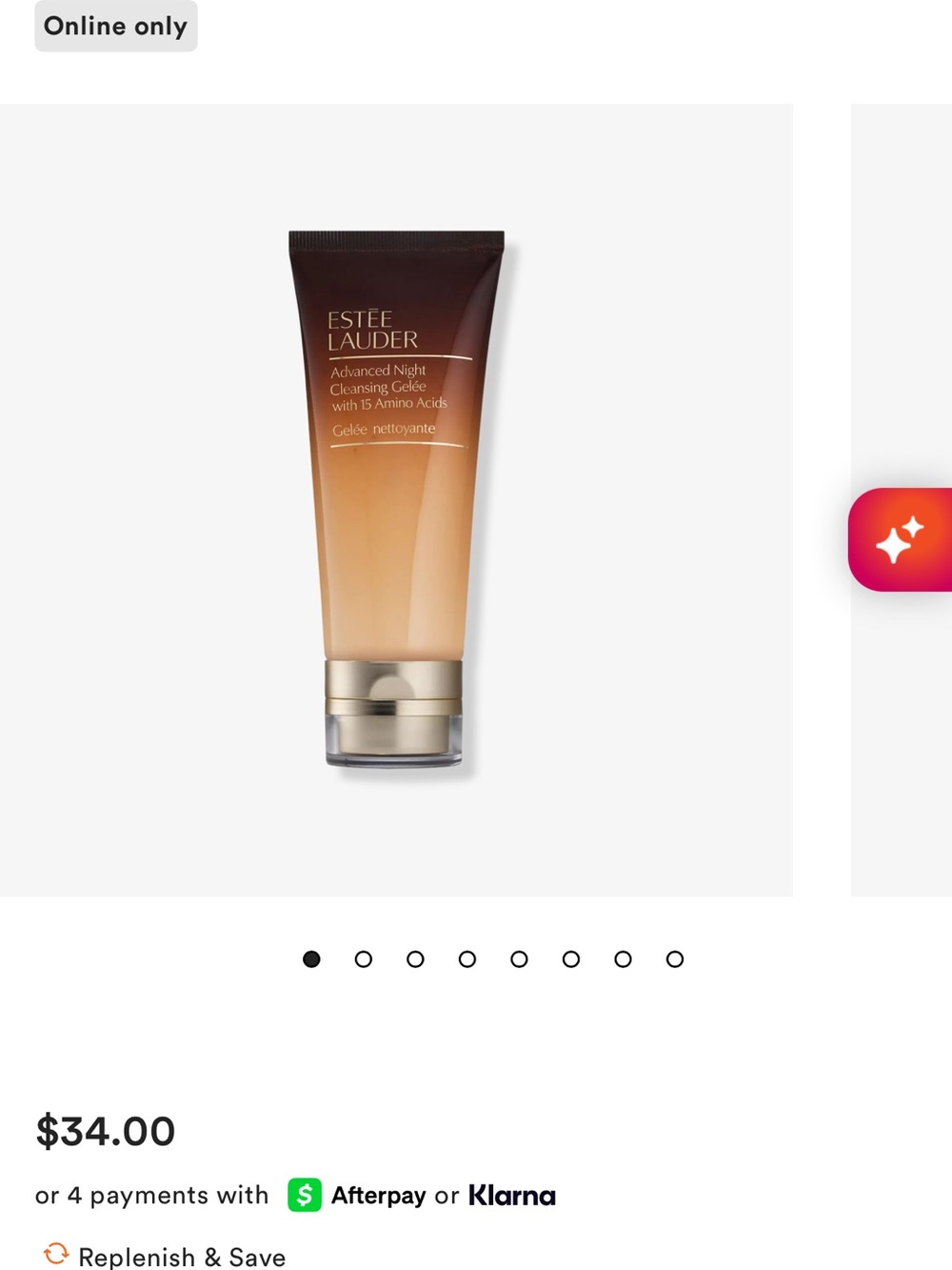 Never used- Estée Lauder Brown Gradient Cleansing Gel Tube with Gold Cap